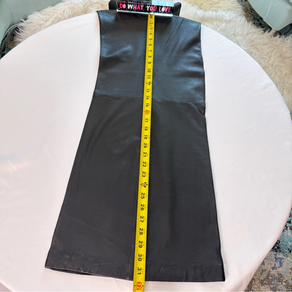 Studio Amelia/BLK/Sheep Leather Wide Leg Pants/8(10)/Minimalist/Quiet Luxury - Picture 10 of 13